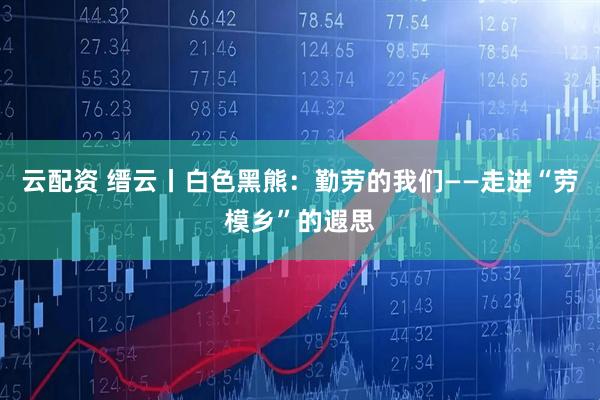云配资 缙云丨白色黑熊:勤劳的我们——走进“劳模乡”的遐思